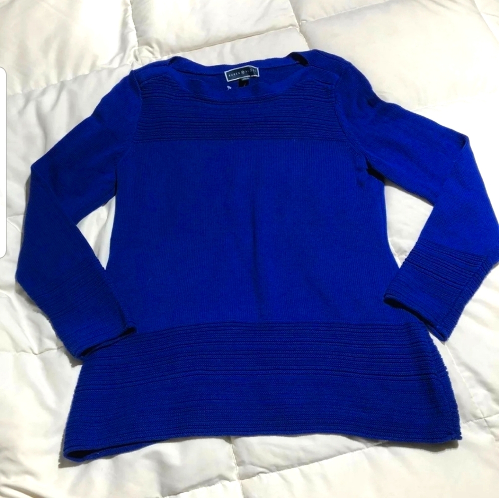 NWT, Royal blue Karen Scott Sweater
